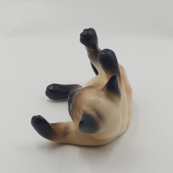 Vintage Lefton's Siamese Playing Kitten Cat Figurine Porcelain 1960's #H4032 - Picture 6 of 12